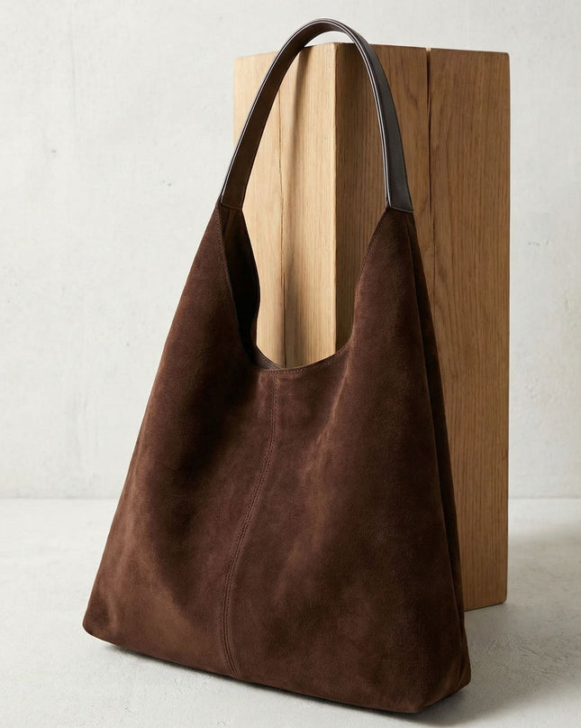 Sabine | Luxe Women's Tote Bag – Vegan Suede Hobo Style