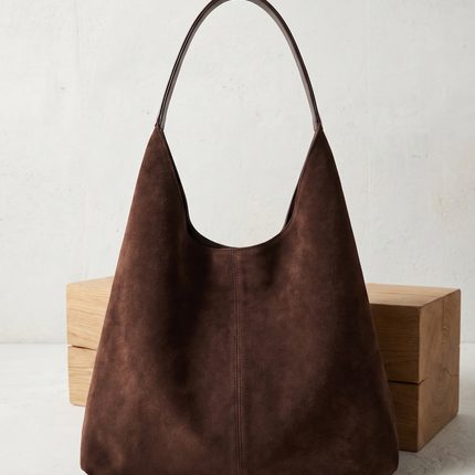 Sabine | Luxe Women's Tote Bag – Vegan Suede Hobo Style