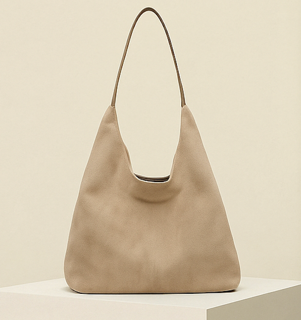 Sabine | Luxe Women's Tote Bag – Vegan Suede Hobo Style