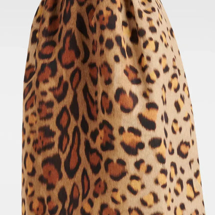 Seraphina | Leopard Print Bustier Midi Dress