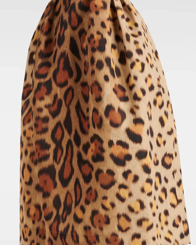 Seraphina | Leopard Print Bustier Midi Dress