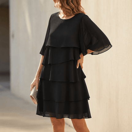 Seraphine | Flowy Mini Dress – Layered Ruffle Style