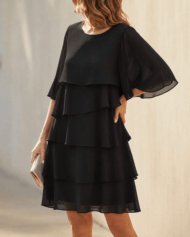 Seraphine | Flowy Mini Dress – Layered Ruffle Style