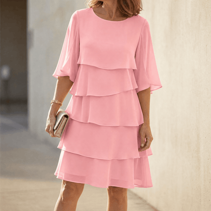 Seraphine | Flowy Mini Dress – Layered Ruffle Style