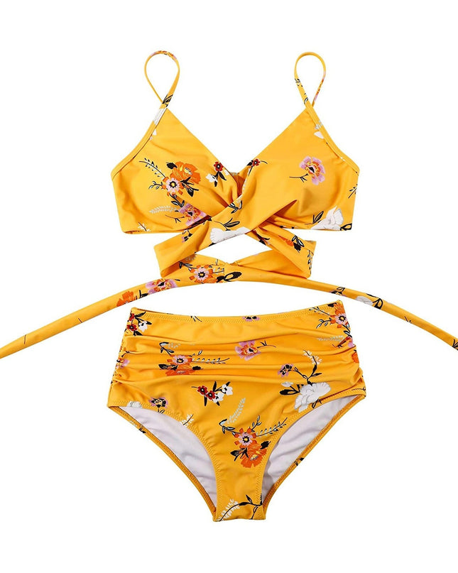 Seraphine | High-Waisted Bikini – Women's Wrap Top Set