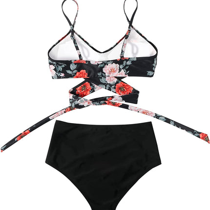 Seraphine | High-Waisted Bikini – Women's Wrap Top Set