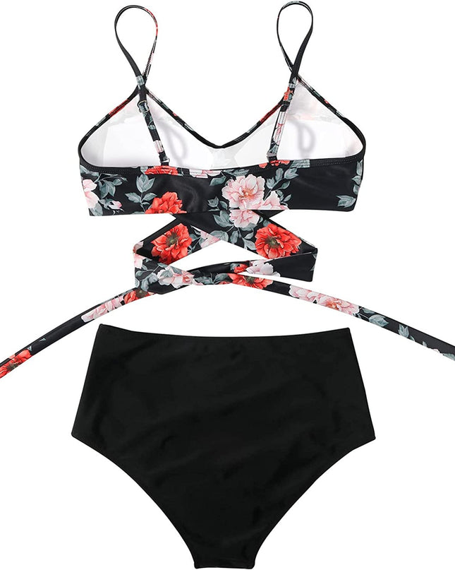 Seraphine | High-Waisted Bikini – Women's Wrap Top Set