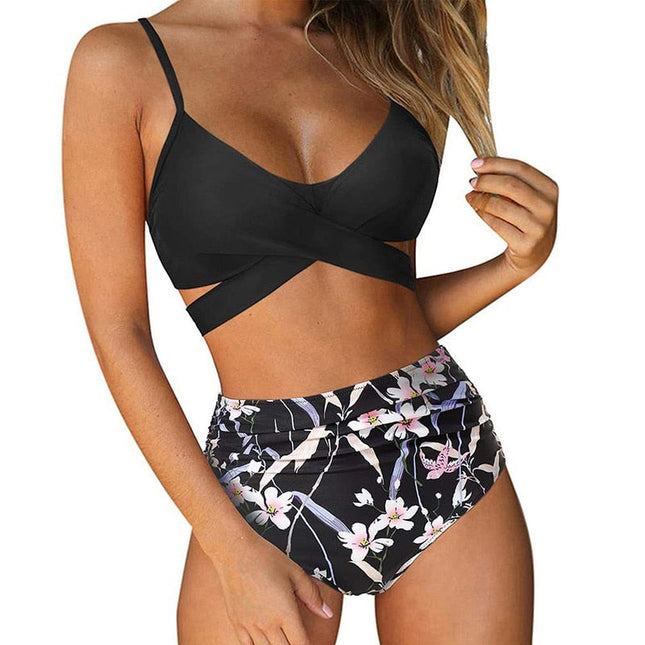 Seraphine | High-Waisted Bikini – Women's Wrap Top Set