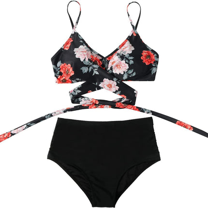Seraphine | High-Waisted Bikini – Women's Wrap Top Set