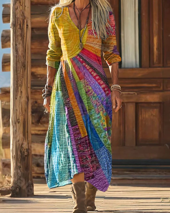 Sienna | Bohemian Midi Dress – Sun Design Dress