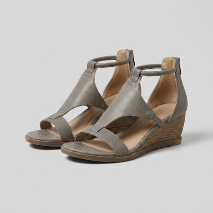 Solenne | Elegant Wedge Sandals – Orthopedic Comfort Fit