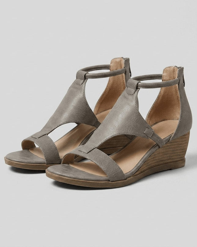 Solenne | Elegant Wedge Sandals – Orthopedic Comfort Fit