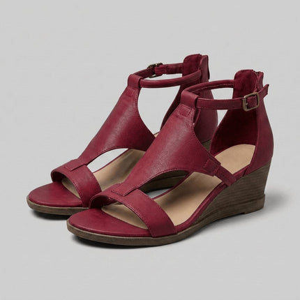 Solenne | Elegant Wedge Sandals – Orthopedic Comfort Fit