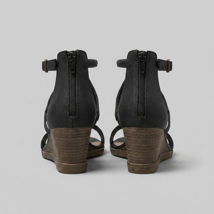 Solenne | Elegant Wedge Sandals – Orthopedic Comfort Fit