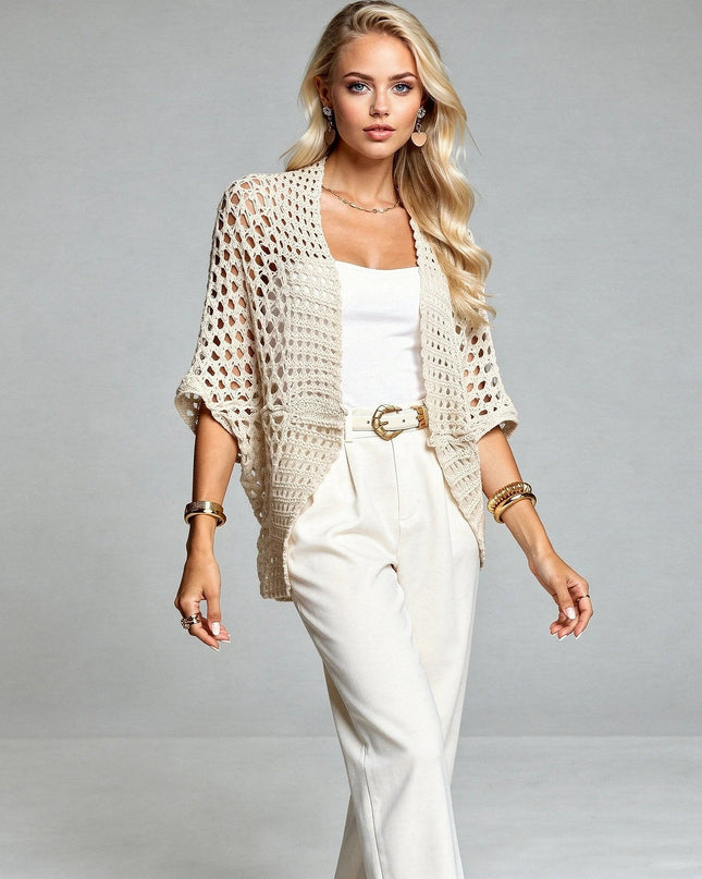 Sorelle | Elegant Cardigan – Relaxed Open-Knit Layer