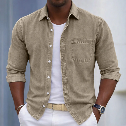 Thayer | Casual Men's Shirt – Button-Up Pocket Design