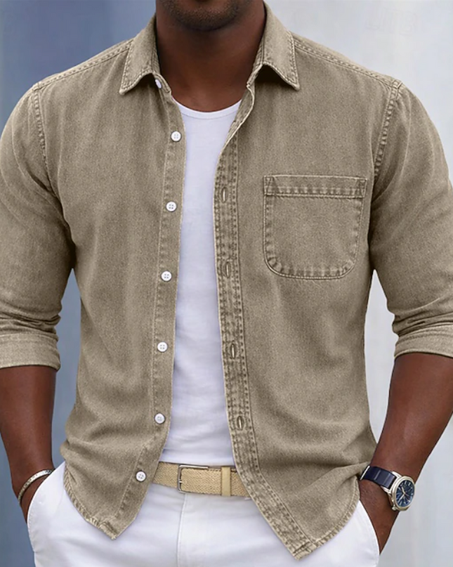 Thayer | Casual Men's Shirt – Button-Up Pocket Design