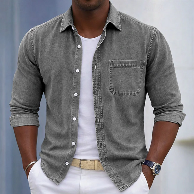 Thayer | Casual Men's Shirt – Button-Up Pocket Design
