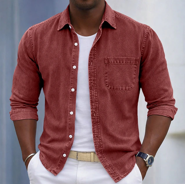Thayer | Casual Men's Shirt – Button-Up Pocket Design