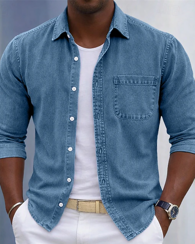 Thayer | Casual Men's Shirt – Button-Up Pocket Design