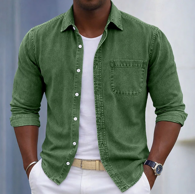 Thayer | Casual Men's Shirt – Button-Up Pocket Design