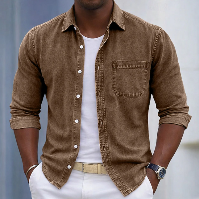 Thayer | Casual Men's Shirt – Button-Up Pocket Design