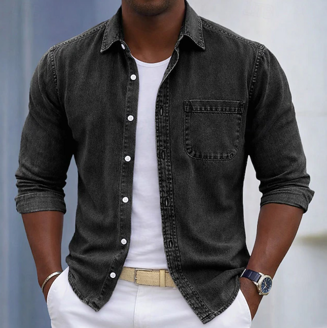 Thayer | Casual Men's Shirt – Button-Up Pocket Design