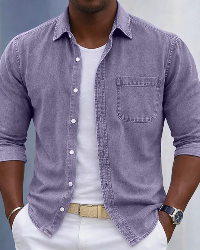Thayer | Casual Men's Shirt – Button-Up Pocket Design