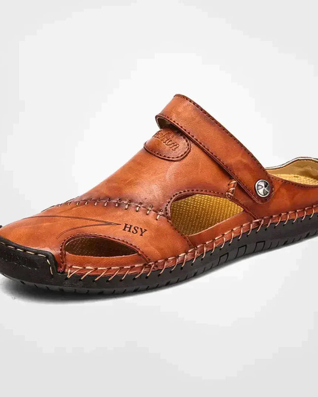 Thiago | Classic Men's Sandals – Leather Slip-On