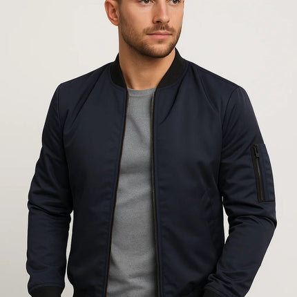 Thorne | Classic Bomber Jacket – Men's Zip-Up Everyday Style