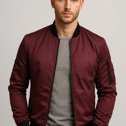 Thorne | Classic Bomber Jacket – Men's Zip-Up Everyday Style