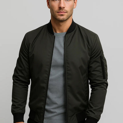 Thorne | Classic Bomber Jacket – Men's Zip-Up Everyday Style
