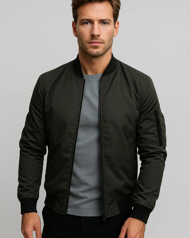 Thorne | Classic Bomber Jacket – Men's Zip-Up Everyday Style