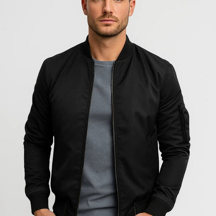 Thorne | Classic Bomber Jacket – Men's Zip-Up Everyday Style