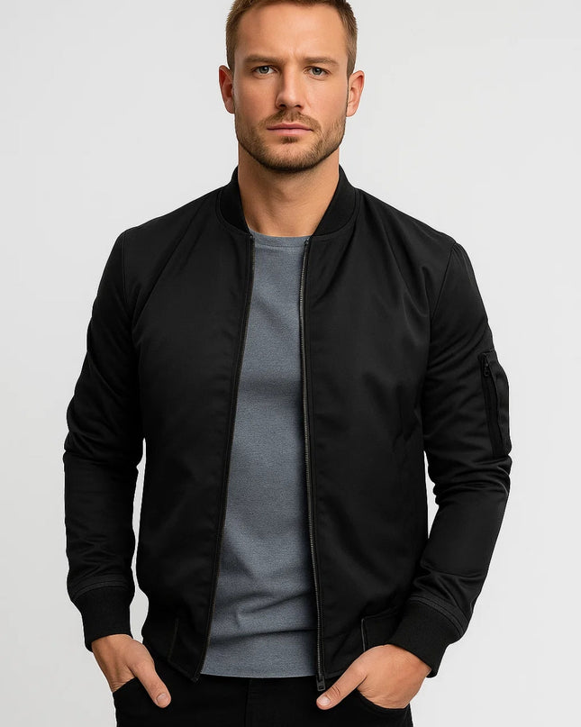 Thorne | Classic Bomber Jacket – Men's Zip-Up Everyday Style