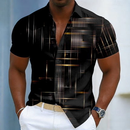Valen | Modern Men's Shirt – Abstract Print Button-Up