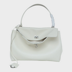 Milky white-Silver Buckle / Medium 28x20x10 cm