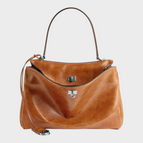 Retro Golden Brown-Silver Hardware / Medium 28x20x10 cm