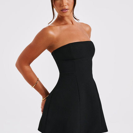 Violetta | Sculpted Cocktail Dress – Strapless Bubble Mini