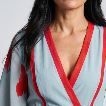 Vivienne | Elegant Floral Wrap Maxi Dress